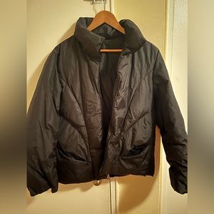Black puffer jacket